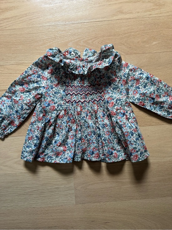 Tartine et Chocolat Other - Tartine et Chocolat Liberty Floral Smocked Ruffle Blouse -